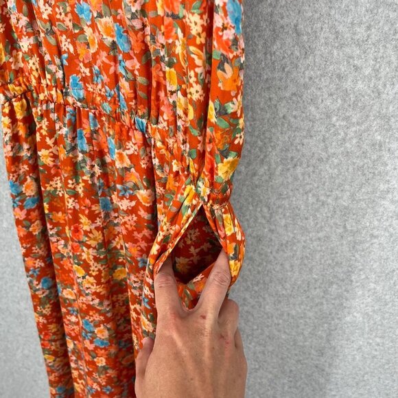 Roller Rabbit Floral Jumpsuit in Orange and Blue - Picture 5 of 14